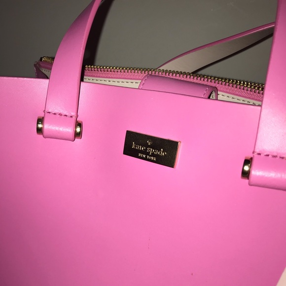 Hot pink Kate Spade tote - Picture 2 of 4